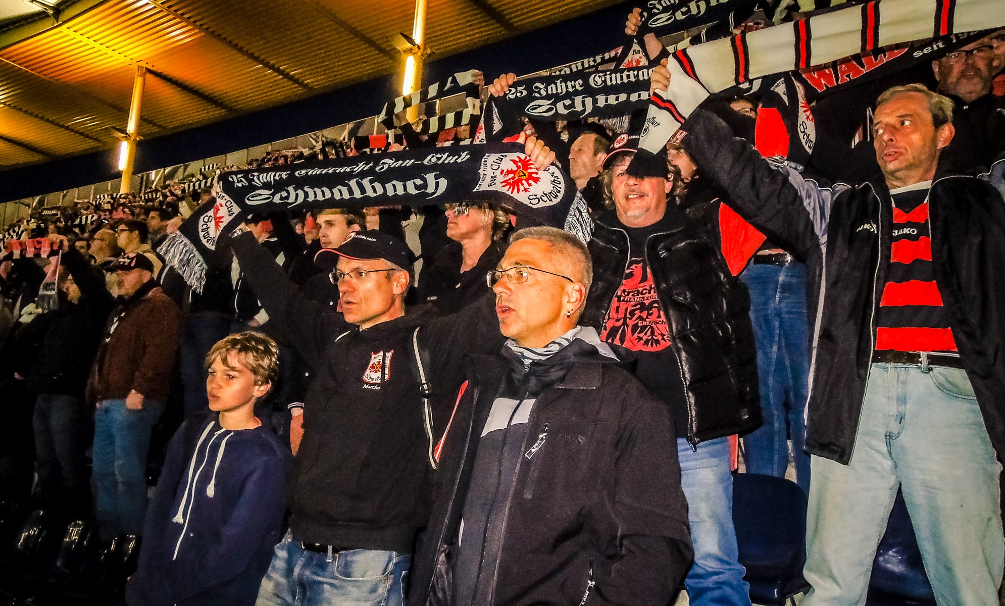 Eintracht Frankfurt EFC Schwalbach im Block 31G @WWW.highlanderTV.eu